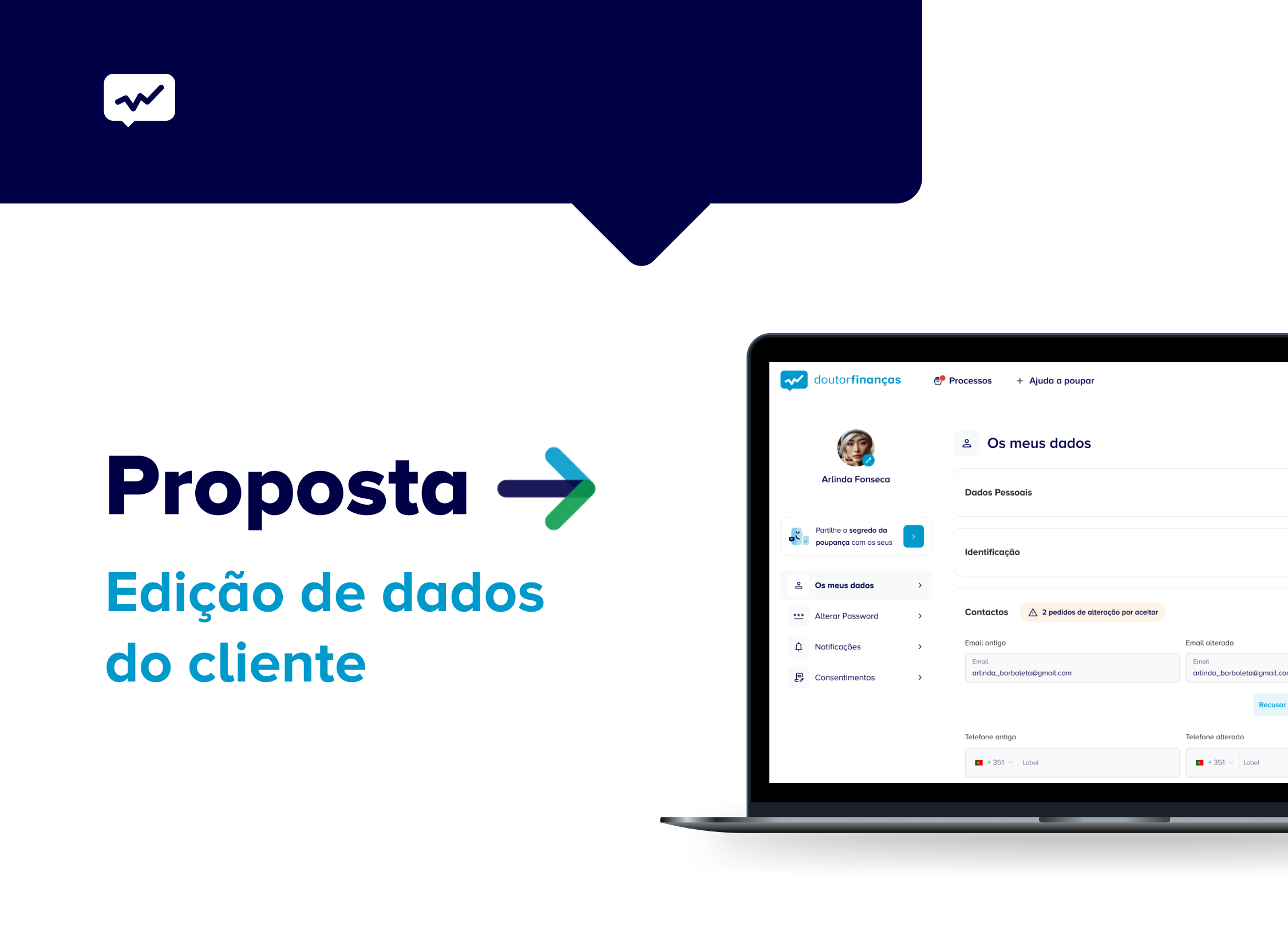 Proposta: Segurança e confiança na alteração de dados dos Pacientes