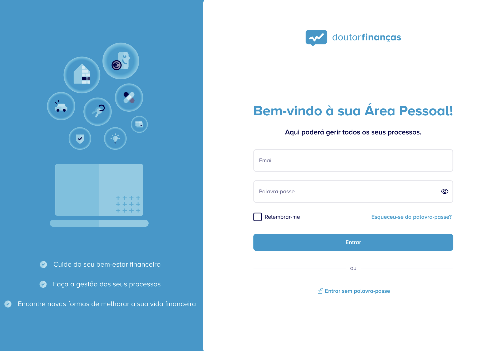 Um login mais rápido para o nosso cliente