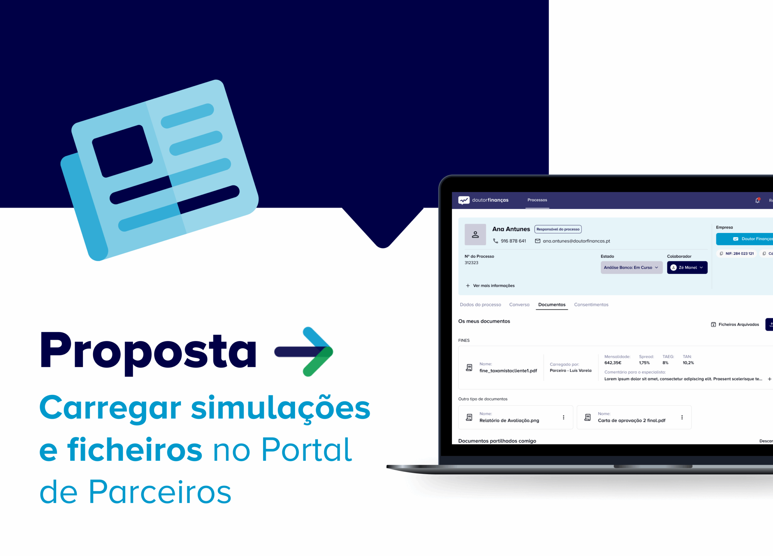 Proposta: Centralização e simplicidade no envio de documento pelos Parceiros