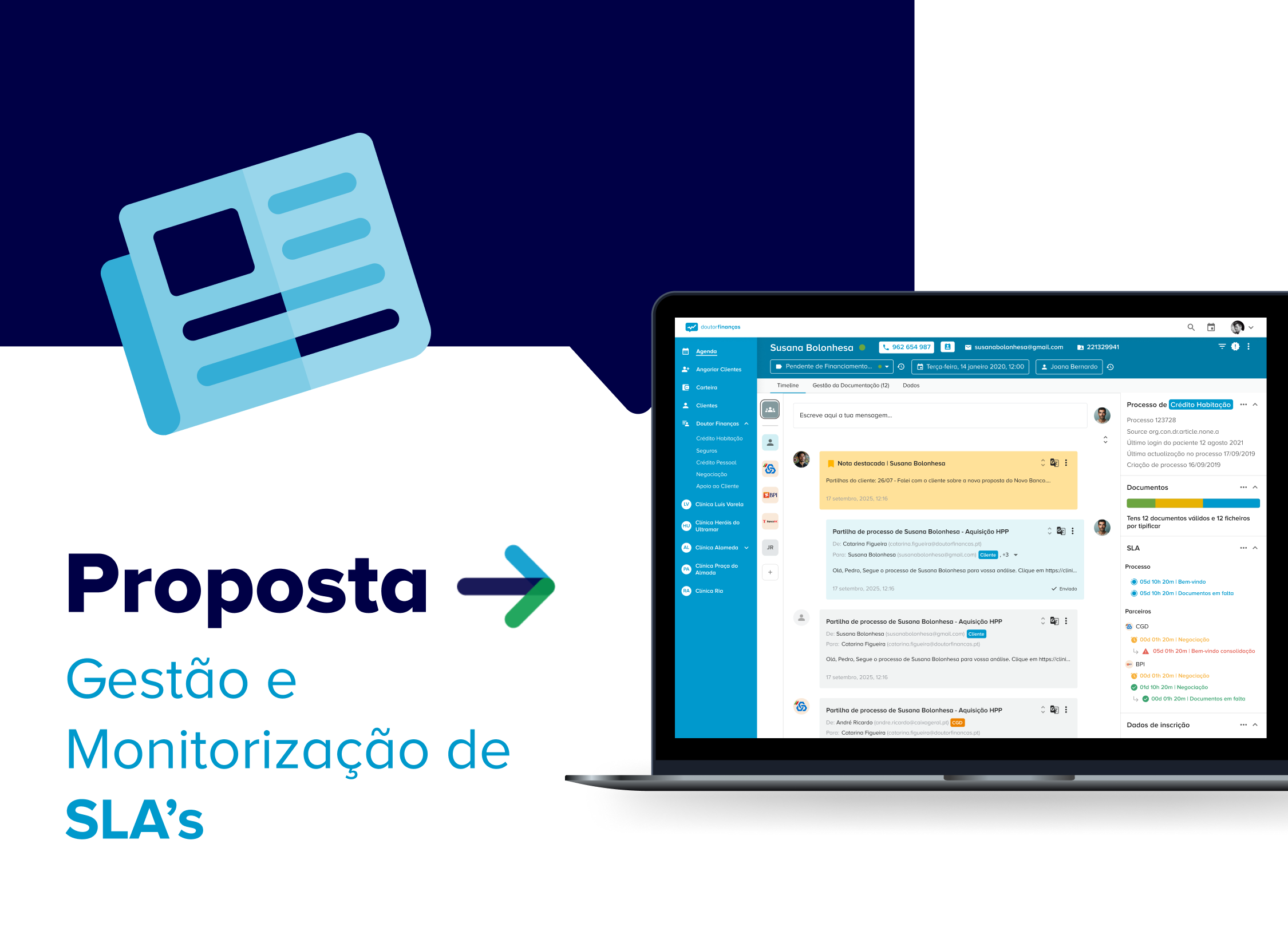 Proposta: Gestão e Monitorização de SLAs