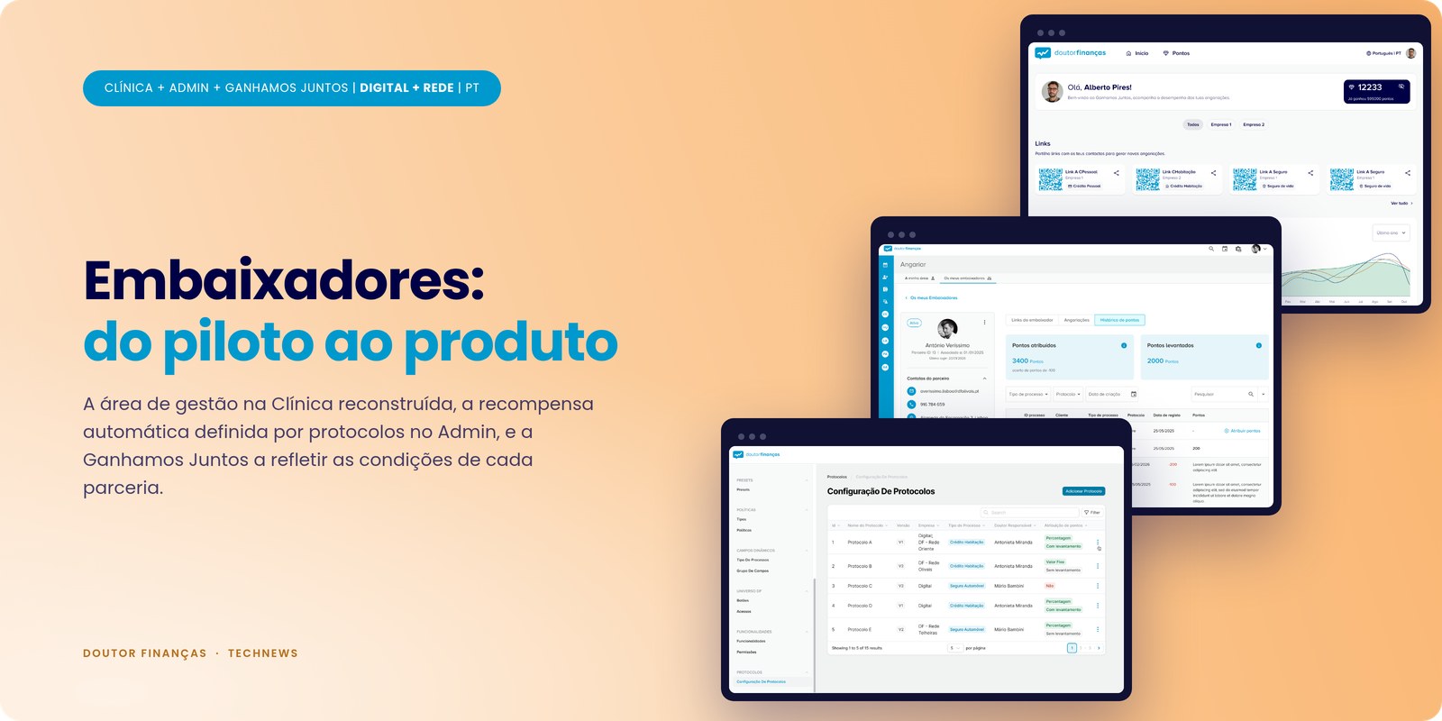 Embaixadores: do piloto ao produto